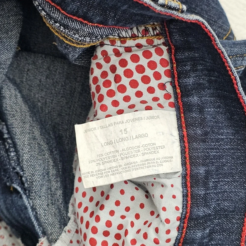 Glo Womens 15 Bell Bottom Flare Jeans‎ Junior Denim Blue Y2K Americana